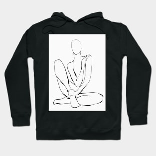 Female Figure Line Art 2 Hoodie